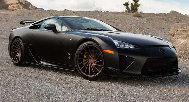  Satin Black Lexus LFA Matches Up With Satin Bronze Wheels [59 Pics & Video]