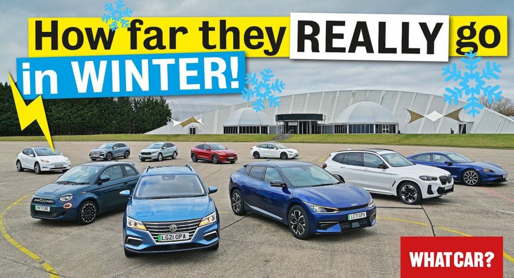  Cold Weather Cuts Porsche Taycan And Mustang Mach-E Range By Over 50 Miles, Test Proves