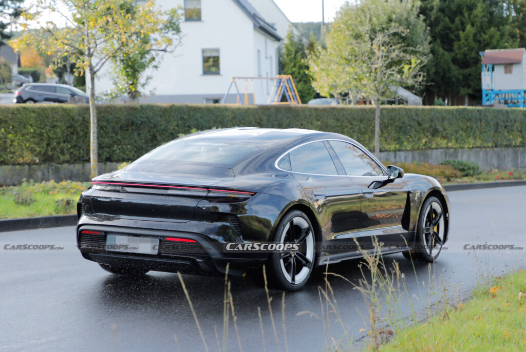 Undisguised Porsche Taycan Facelift Shows Off Newly-Chiselled Cheekbones
