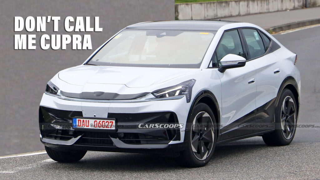  Restyled Spanish Cupra Tavascan For China Spied On A Working Vacation In Germany