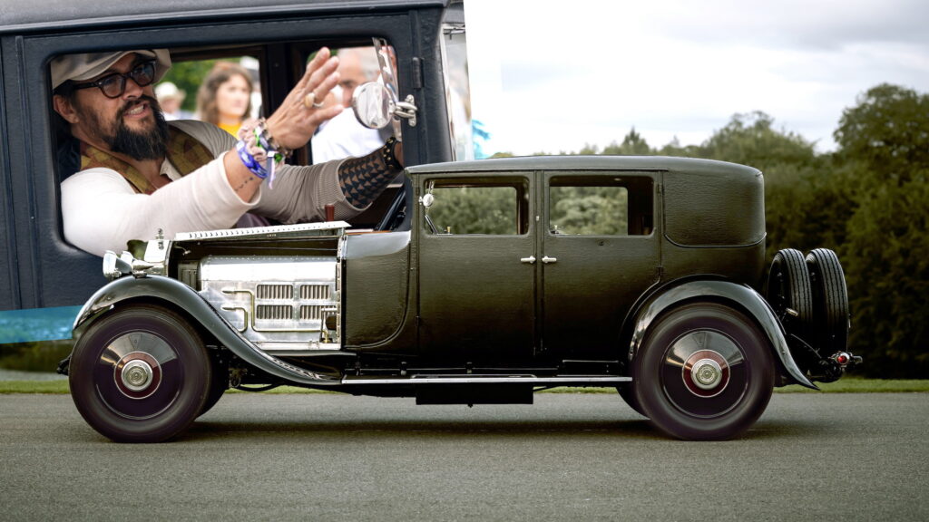  Jason Momoa Is A High EV Roller Now In A Vintage Rolls-Royce Phantom II